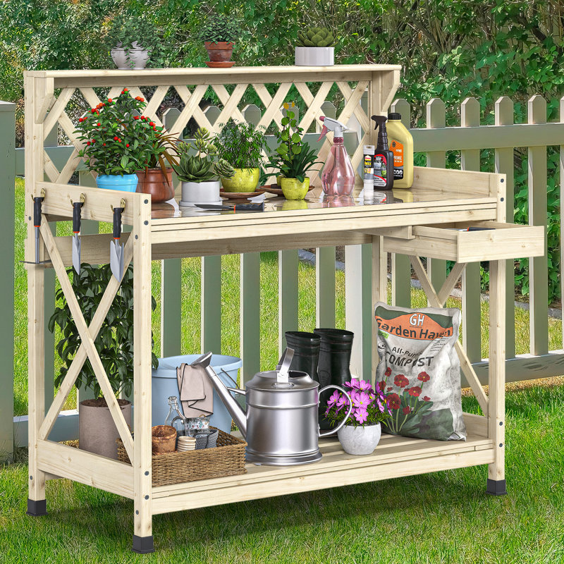 Potting table wayfair sales